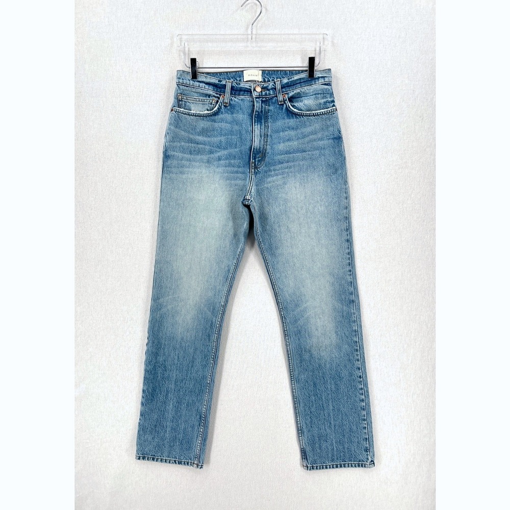 DOEN Shep Jean Laval Wash Womens 29 Blue Straight leg 100% Cotton Rigid NWT - Picture 4 of 16